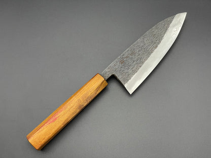 [青紙スーパー | Aogami Super][150mm][五角ケヤキ柄 | Pentagonal Zelkova handle]